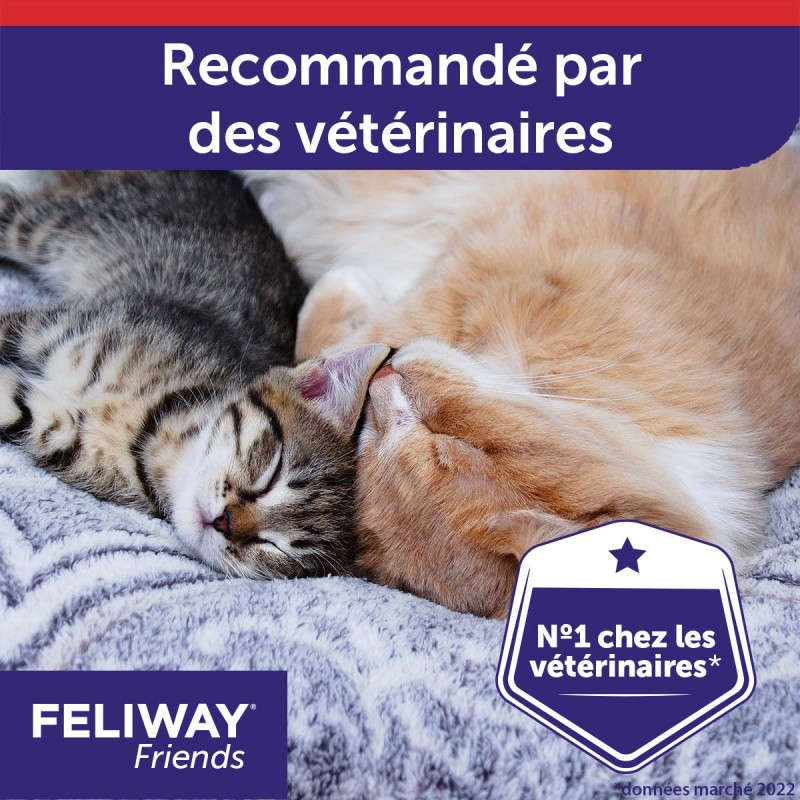 Feliway Friends Chat Recharge Vétérinaire 48 M